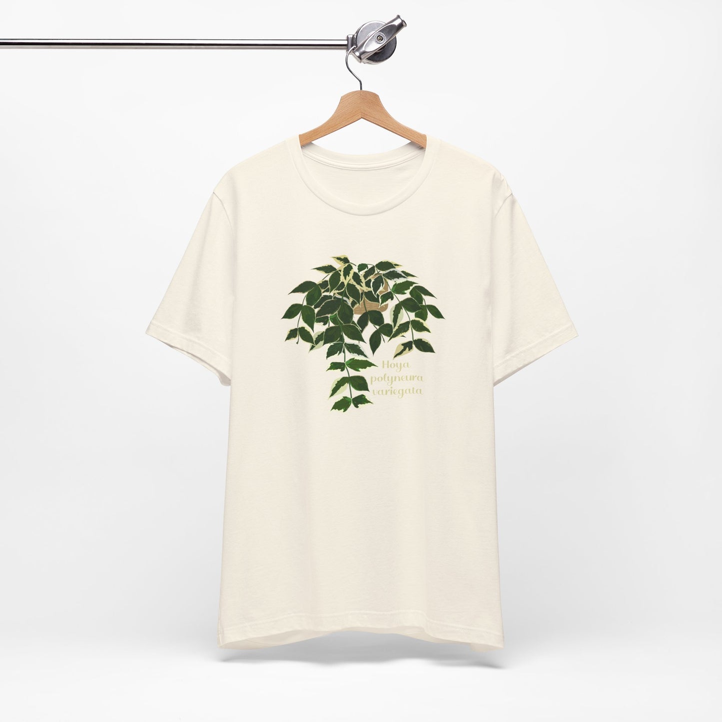 Hoya Polyneura Variegata Plant Lover T-Shirt - White, Natural, Black