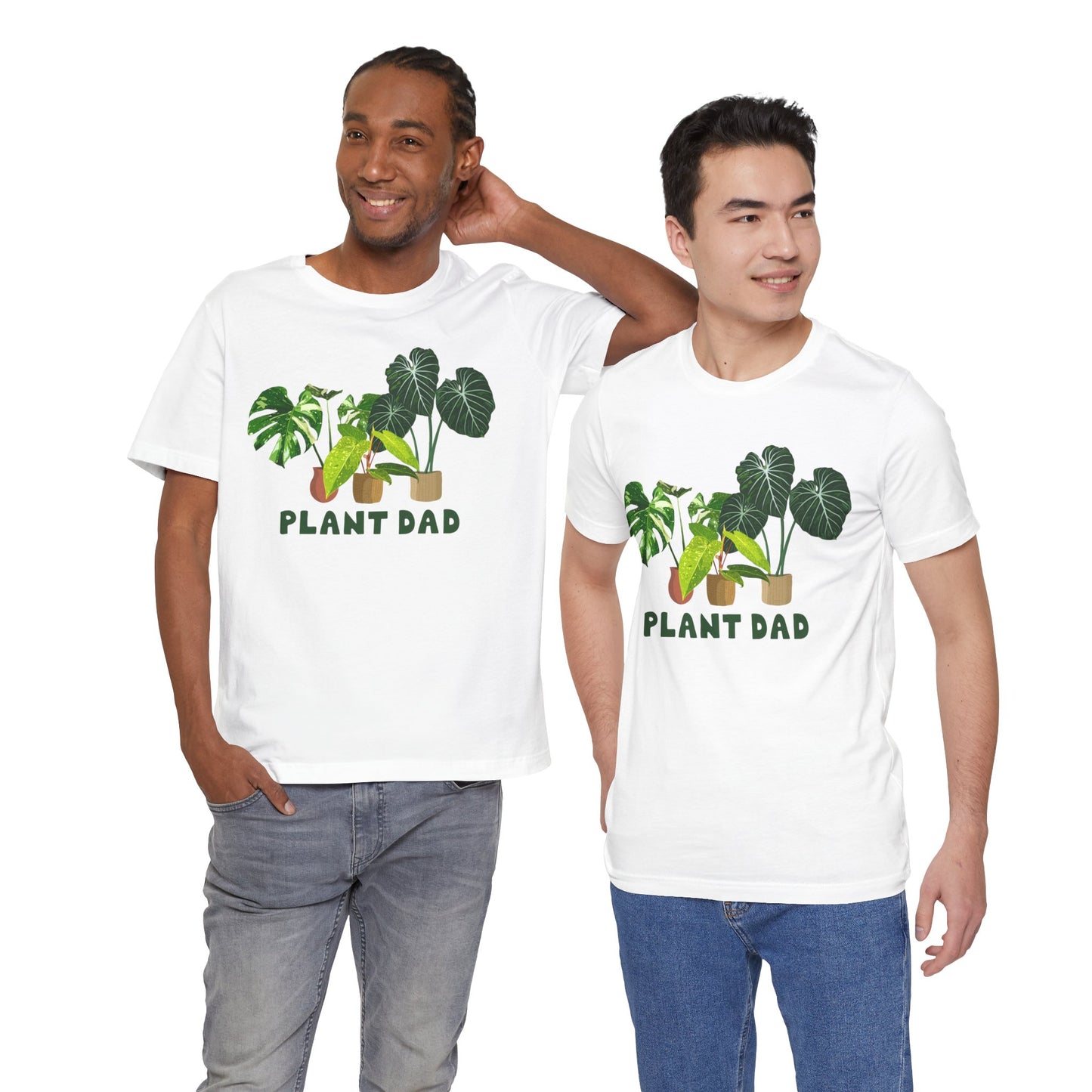 Plant Dad T-Shirt - White, Natural, Black