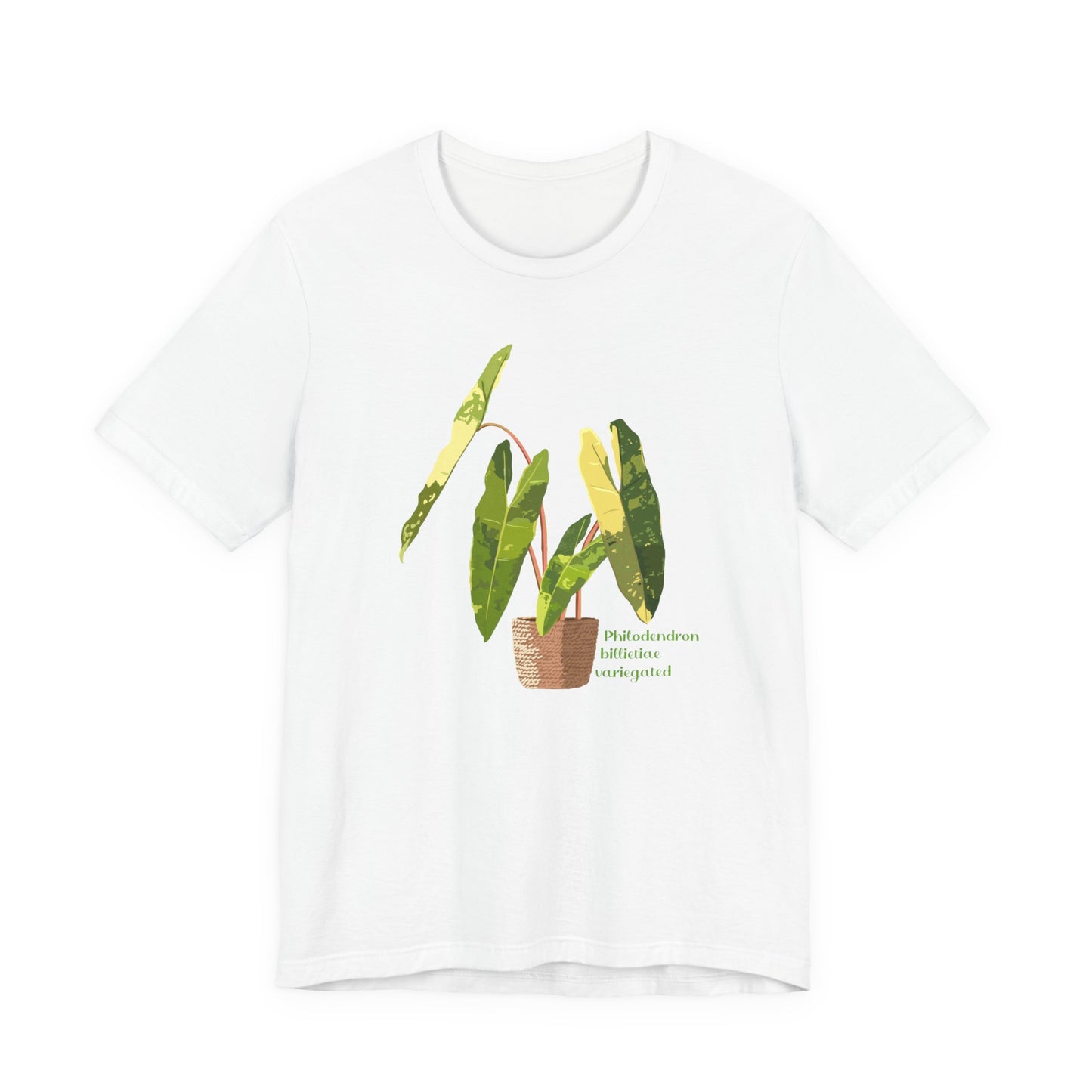 Philodendron Billietiae Variegated Plant Lover T-Shirt - White, Natural, Black