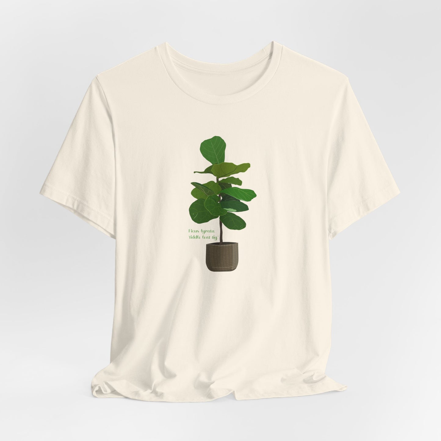 Ficus Lyrata 'Fiddle Leaf Fig' Plant Lover T-shirt - White, Natural, Black