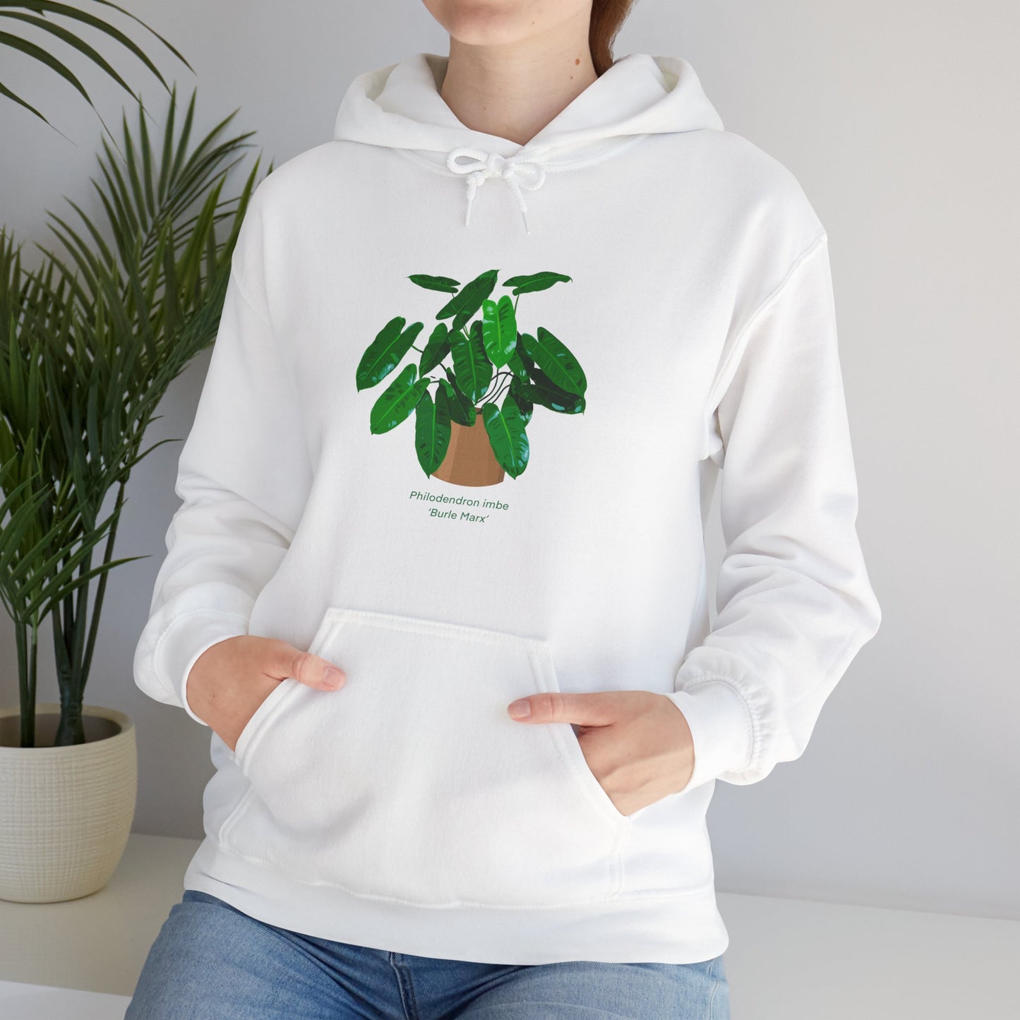 Philodendron Imbe 'Burle Marx' Plant Hoodie