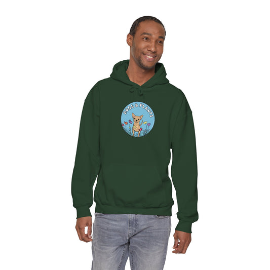 Dogs & Plants Hoodie for Chihuahua & Plant Lovers