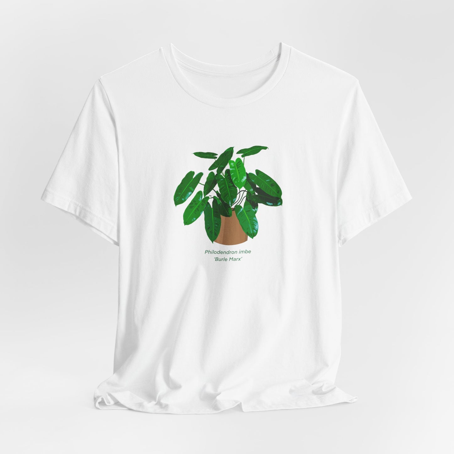 Philodendron Imbe 'Burle Marx' Plant Lover T-Shirt - White, Natural, Black
