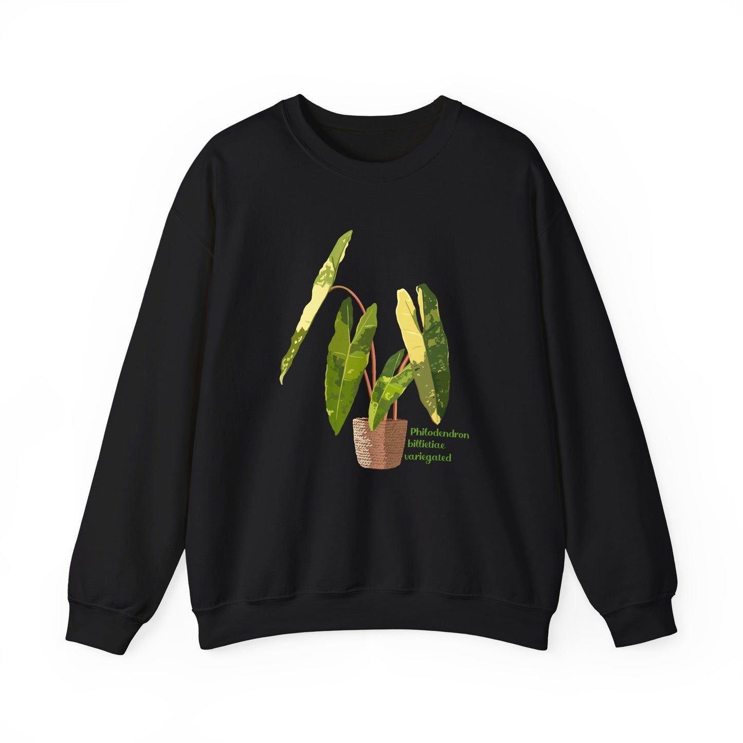 Philodendron Billietiae Variegated Plant Lover Crewneck Sweatshirt
