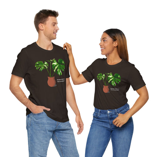 Monstera Deliciosa "Thai Constellation" Plant Lover T-shirt - Brown