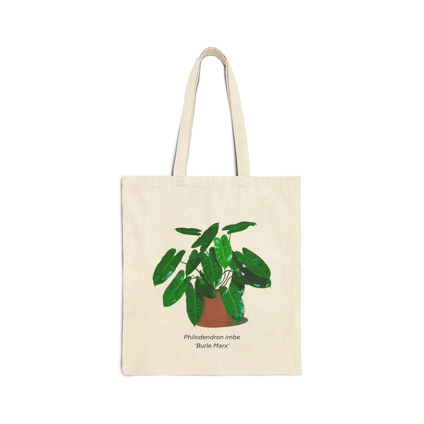 Philodendron Imbe 'Burle Marx' Canvas Tote Bag