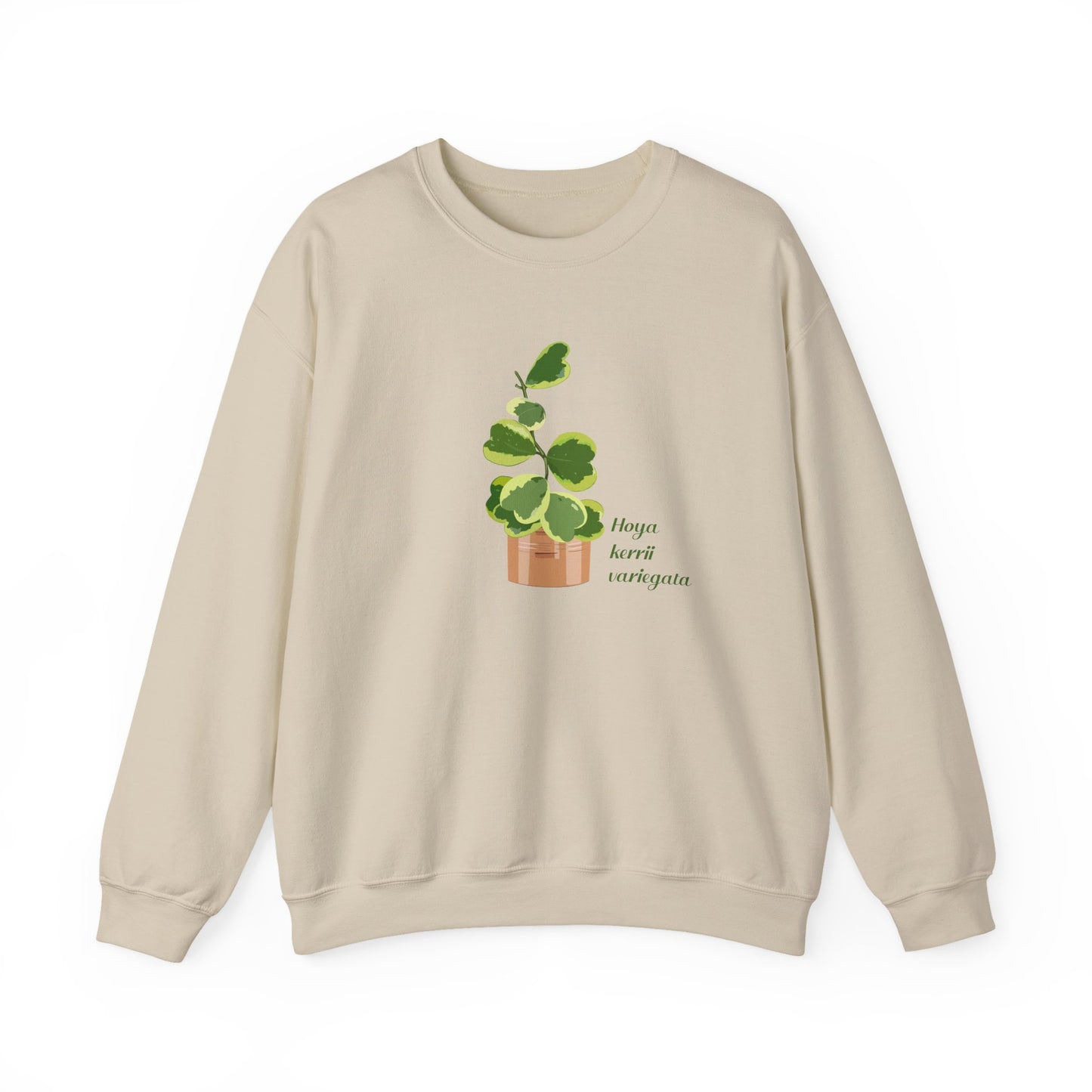Hoya Kerrii Variegata Plant Lover Crewneck Sweatshirt