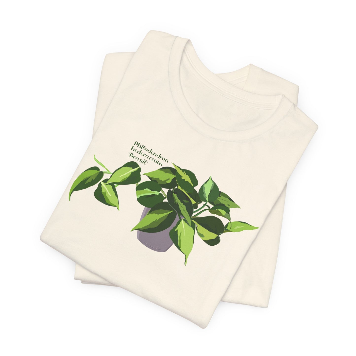 Philodendron Brasil Plant Lover T-Shirt - White, Natural, Black