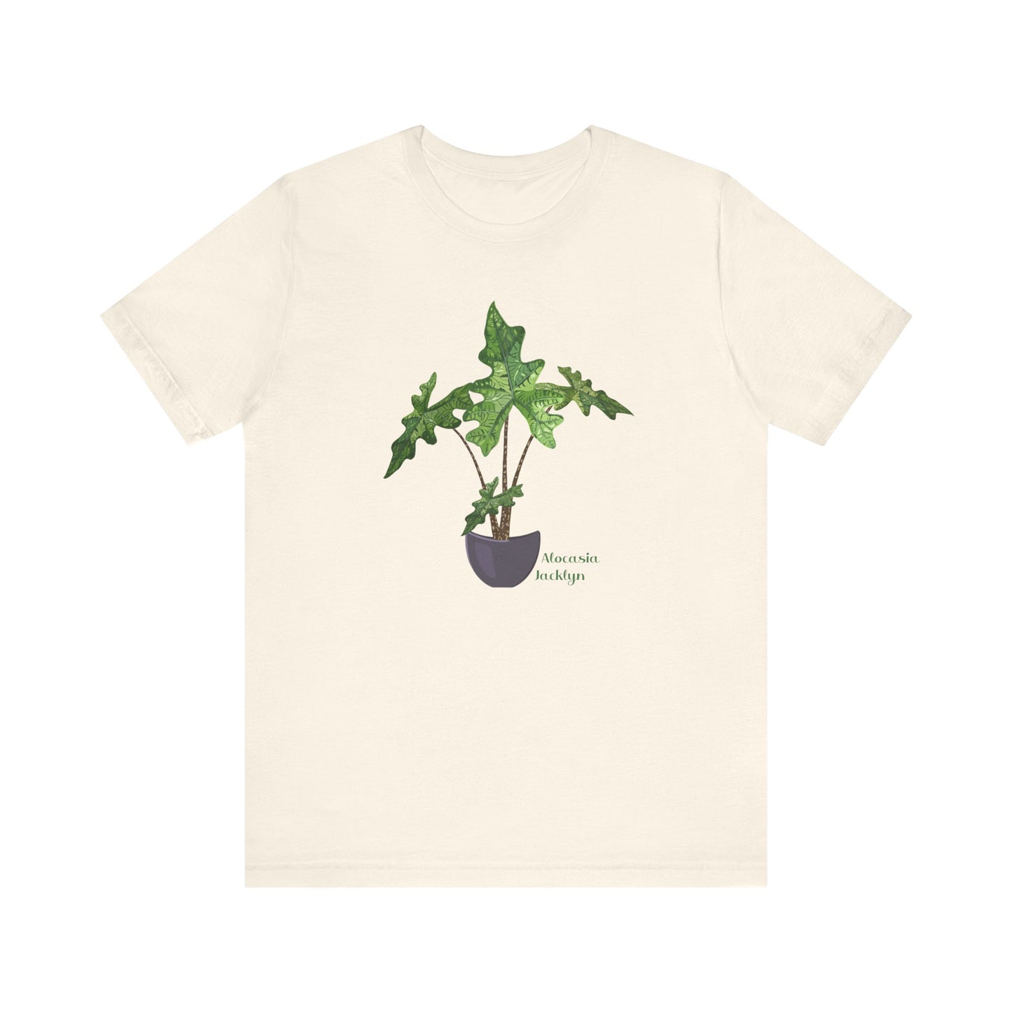 Alocasia Jacklyn Plant Lover T-Shirt - White, Natural, Black