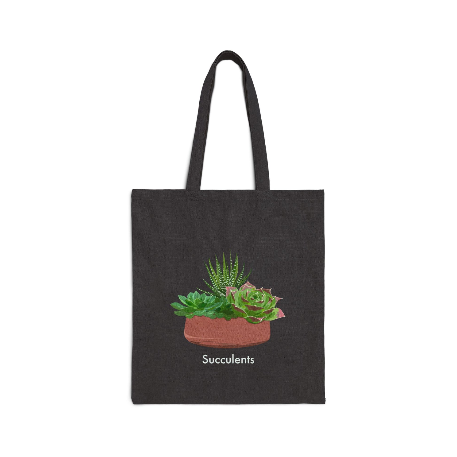 succulent tote bag Succulent Bowl Canvas Tote Bag