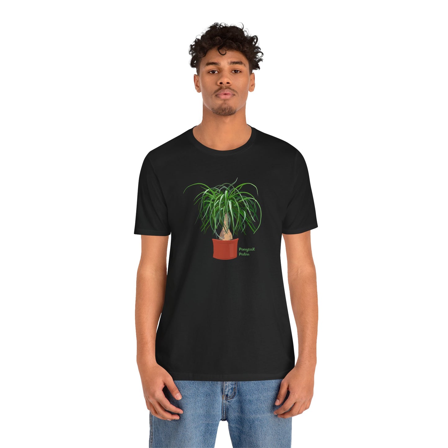 Ponytail Palm Plant Lover T-Shirt - Black