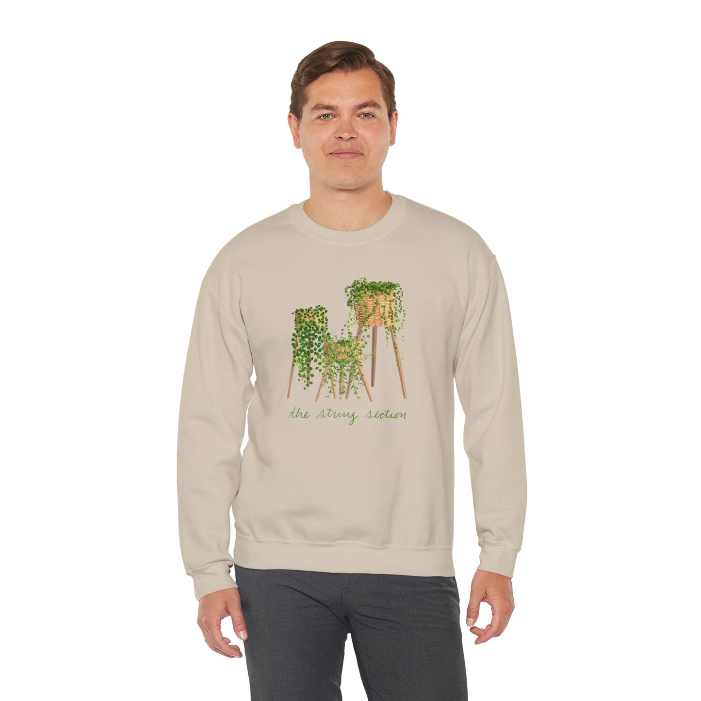 The String Section Plant Lover Crewneck Sweatshirt - Beige