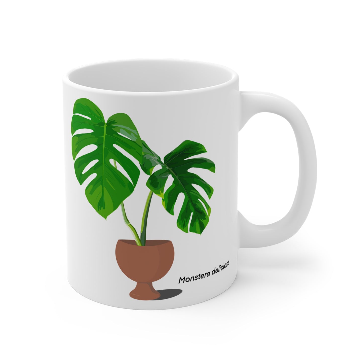 Monstera Deliciosa Plant Lover Mug - White