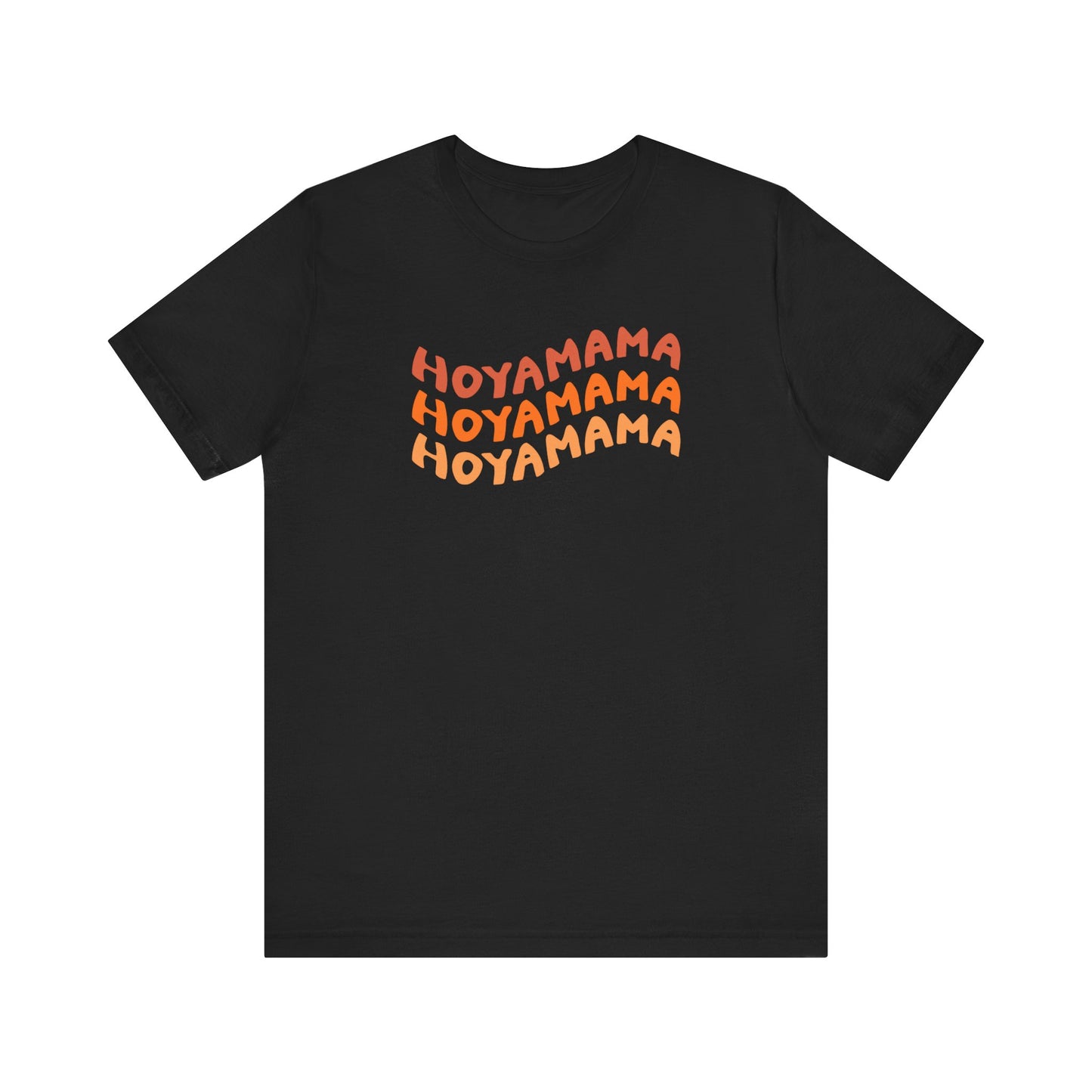 Hoyamama Plant Lover T-Shirt - Black with Orange