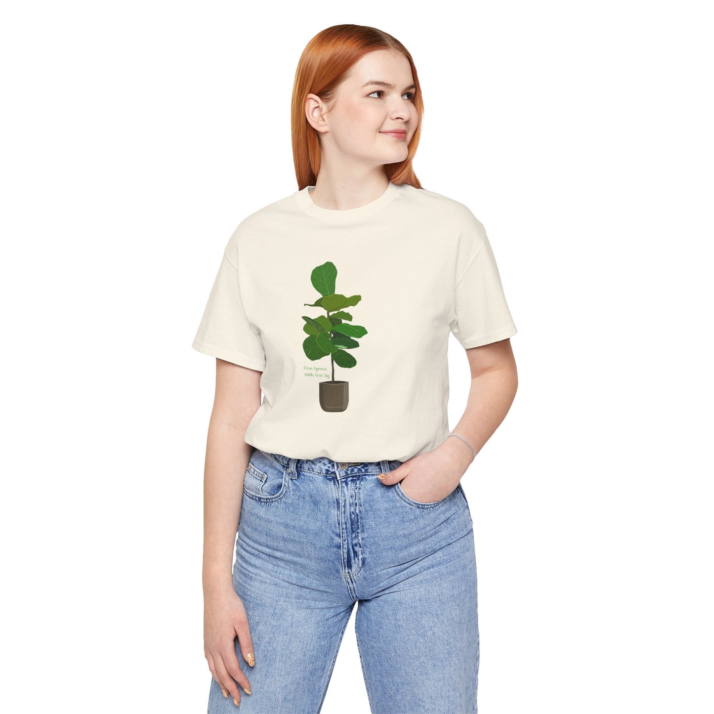 Ficus Lyrata 'Fiddle Leaf Fig' Plant Lover T-shirt - White, Natural, Black