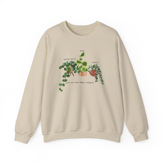 Hoya Mathilde Splash, Kerrii Variegata and Carnosa Hindu Rope Trio Crewneck Sweatshirt