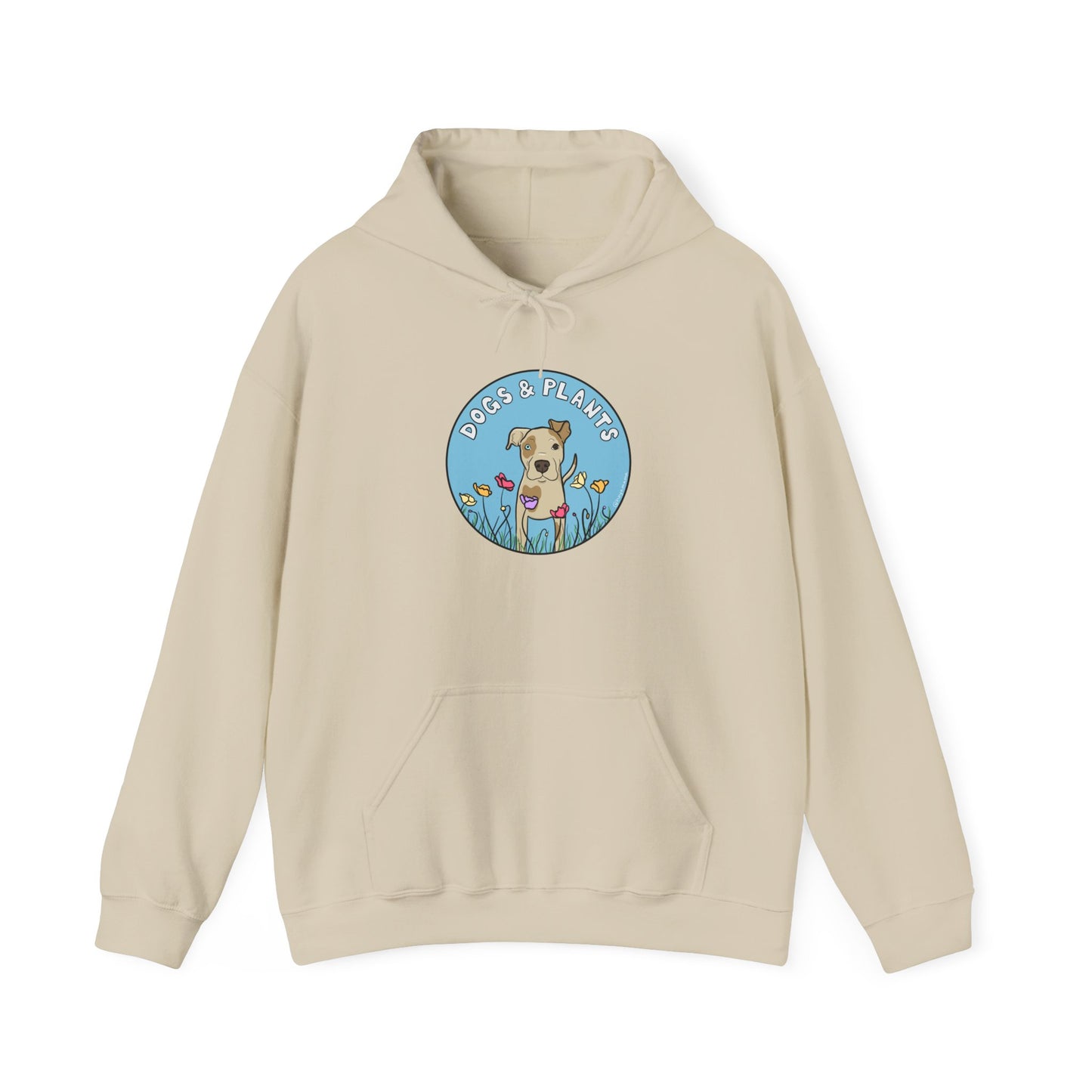 Dogs & Plants Hoodie for Pitbull & Plant Lovers