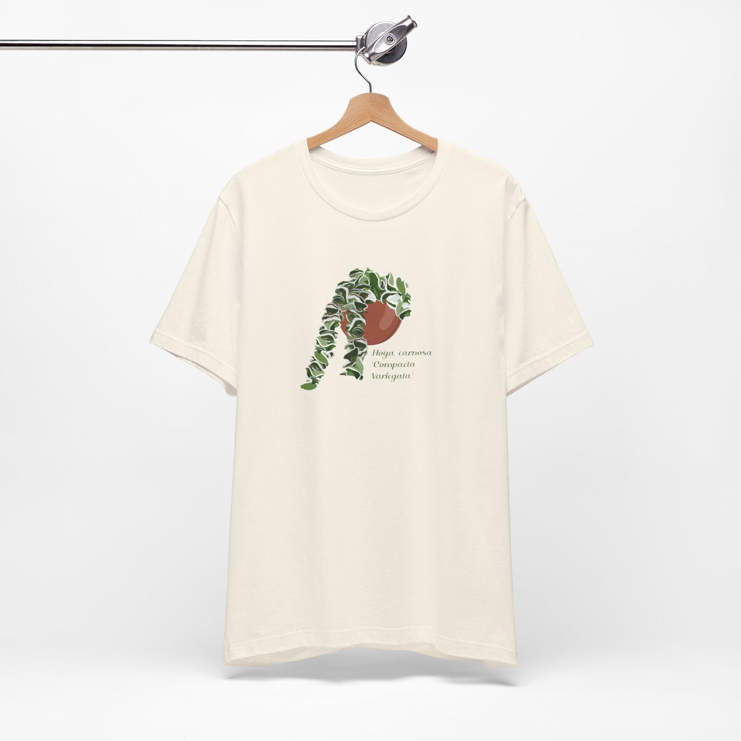 Hoya Carnosa 'Compacta Variegata' Plant Lover T-shirt - White, Natural, Black
