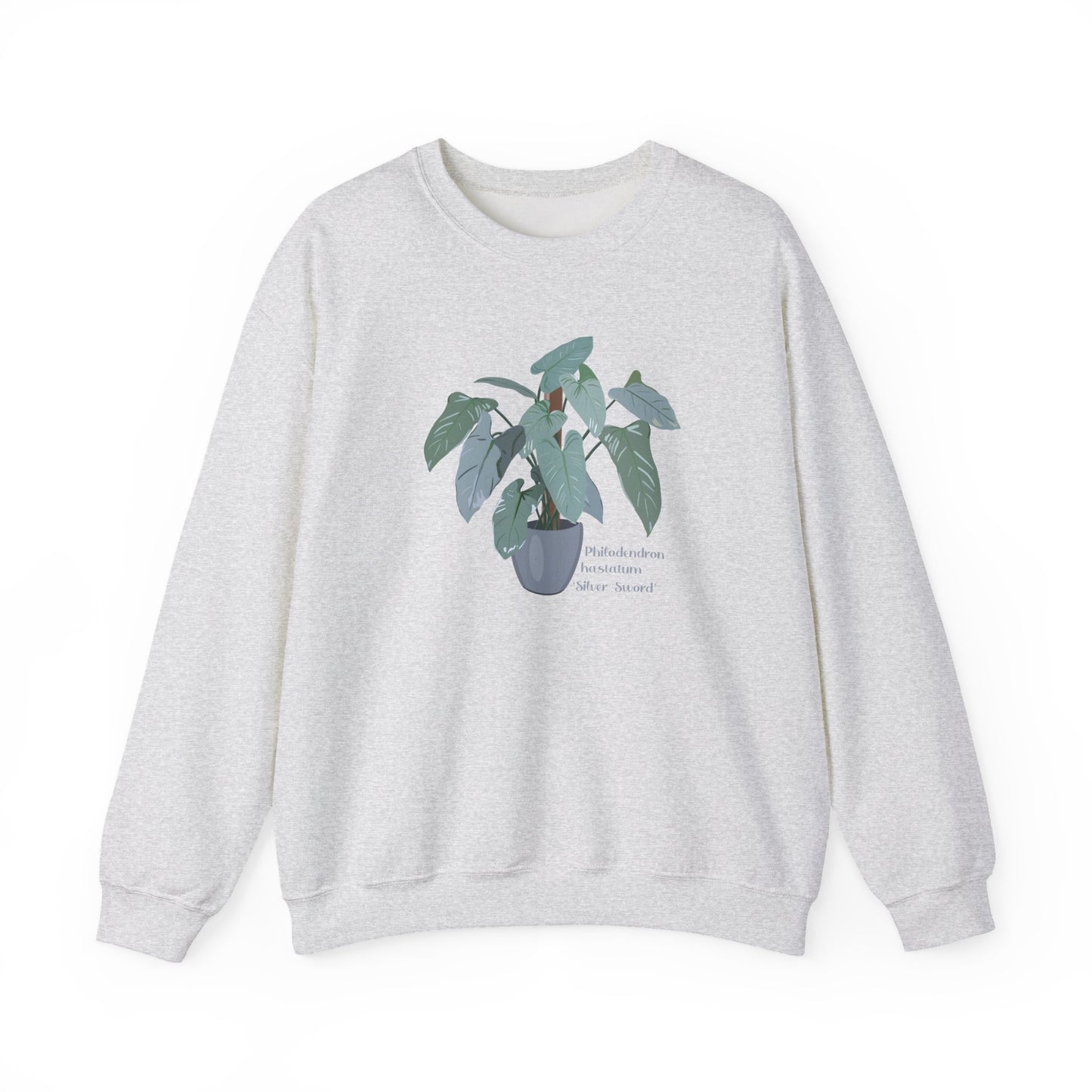 Philodendron Hastatum Silver Sword Plant Lover Crewneck Sweatshirt