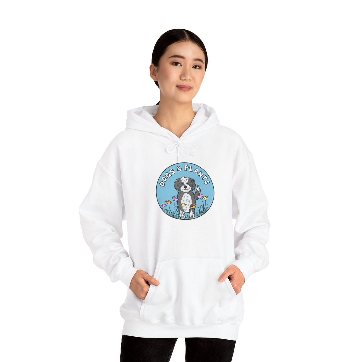 Dogs & Plants Hoodie for Doodle & Plant Lovers