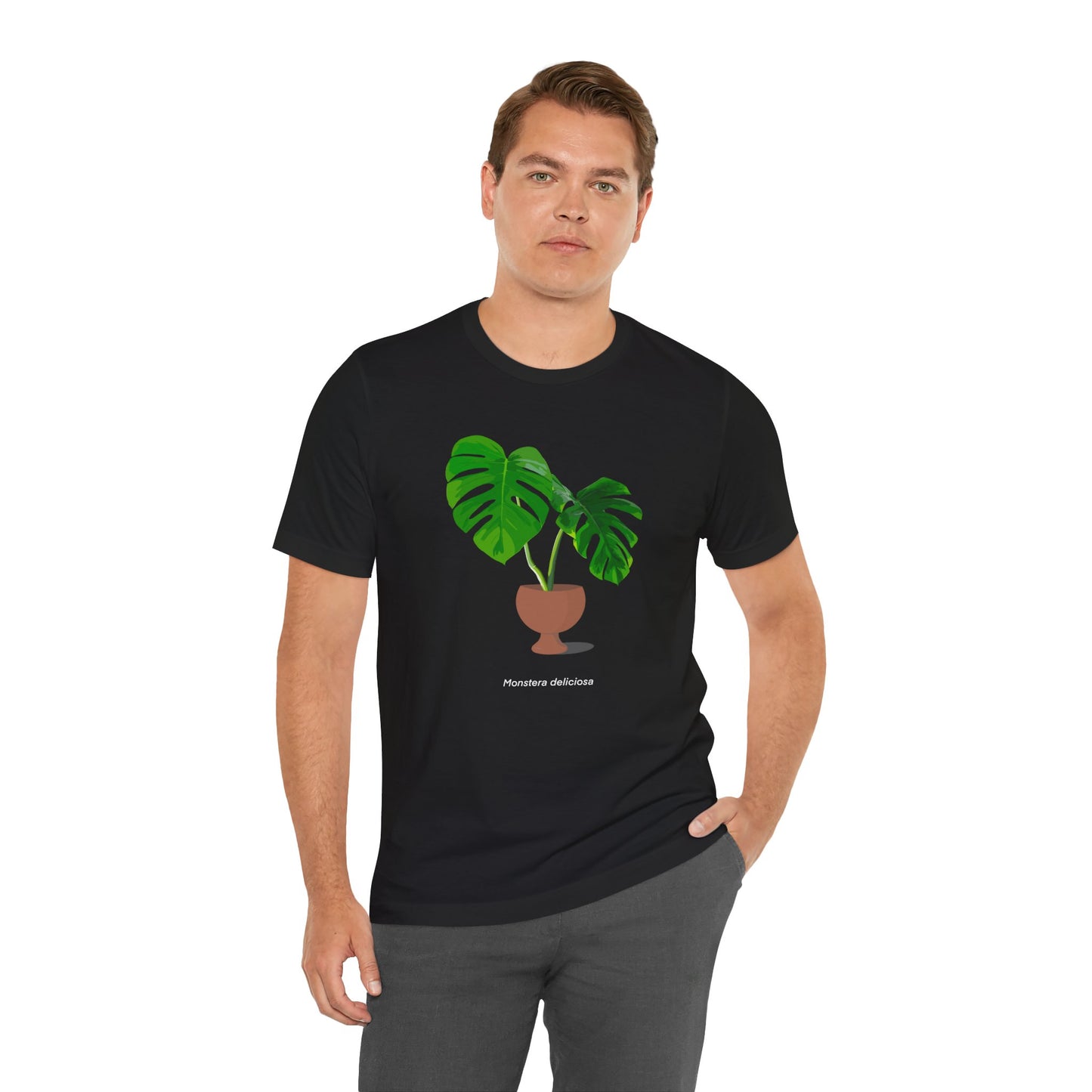 Monstera Deliciosa Plant Lover T-Shirt - Black