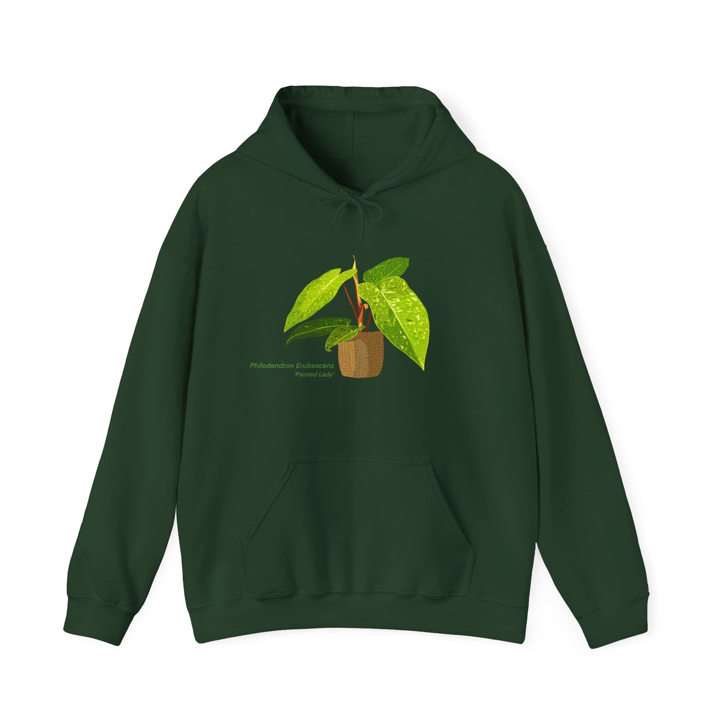 Philodendron Painted Lady Plant Hoodie