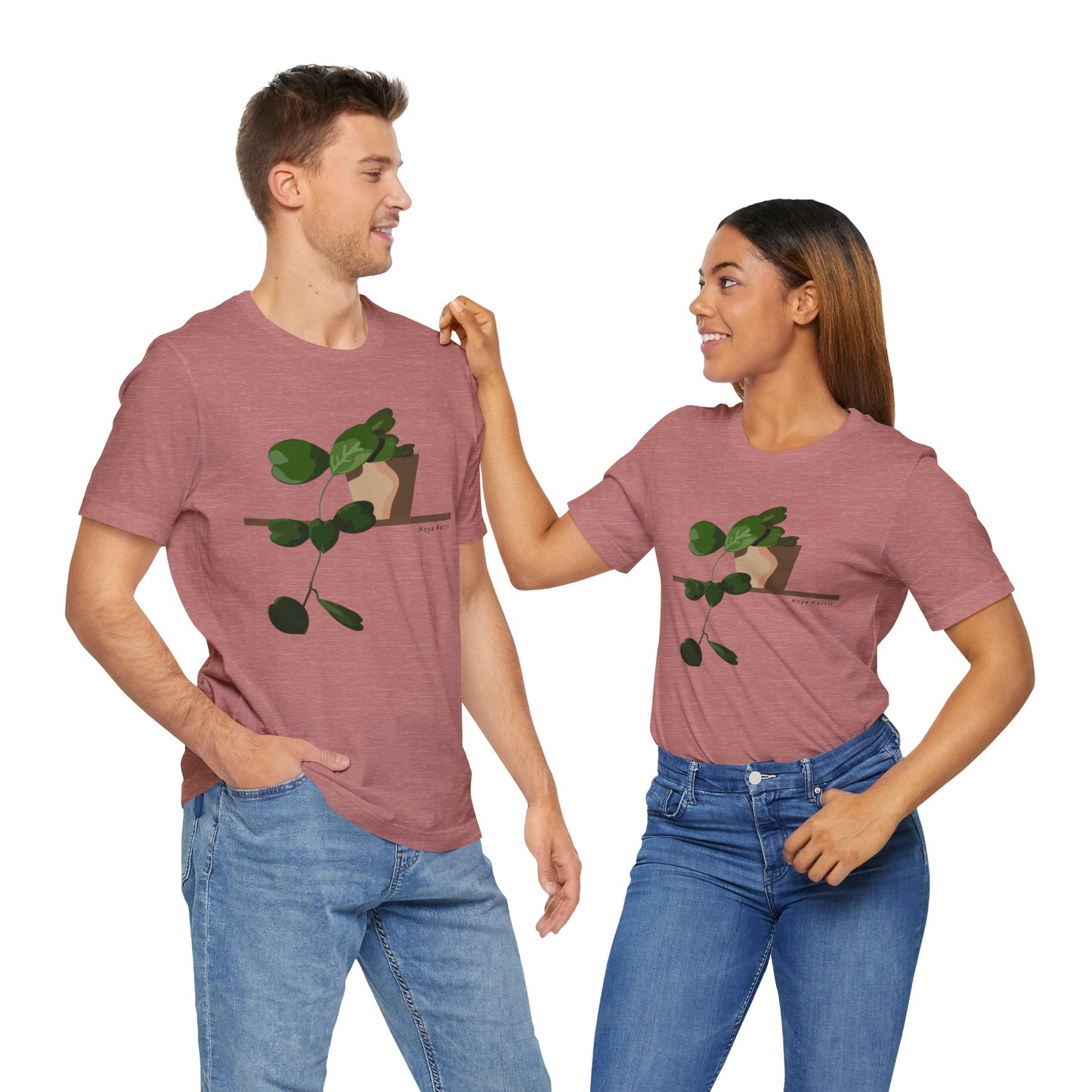 Hoya Kerrii Plant Lover T-Shirt - Heather Mauve