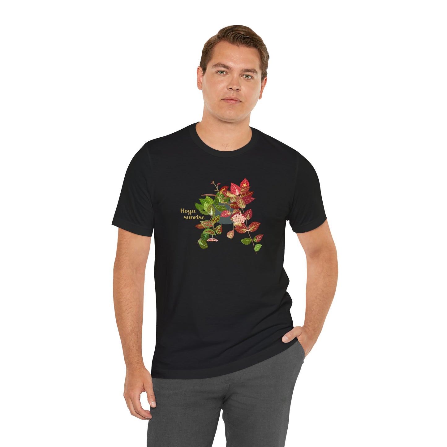 Hoya Sunrise Plant Lover T-shirt - Black