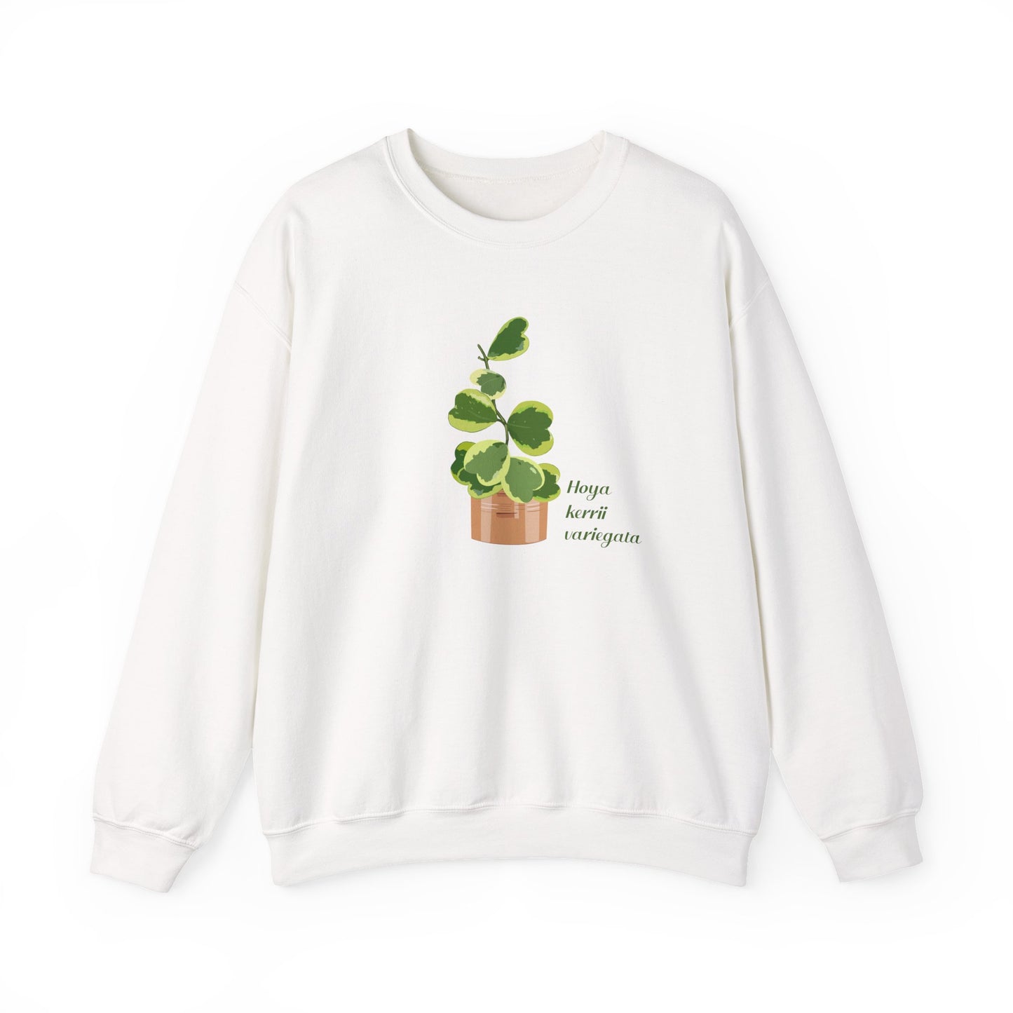 Hoya Kerrii Variegata Plant Lover Crewneck Sweatshirt