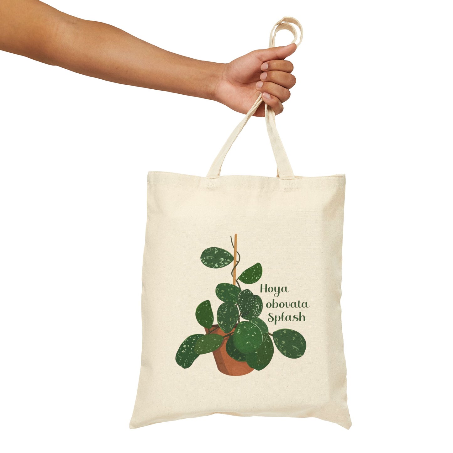 Hoya Obovata Splash Canvas Tote Bag