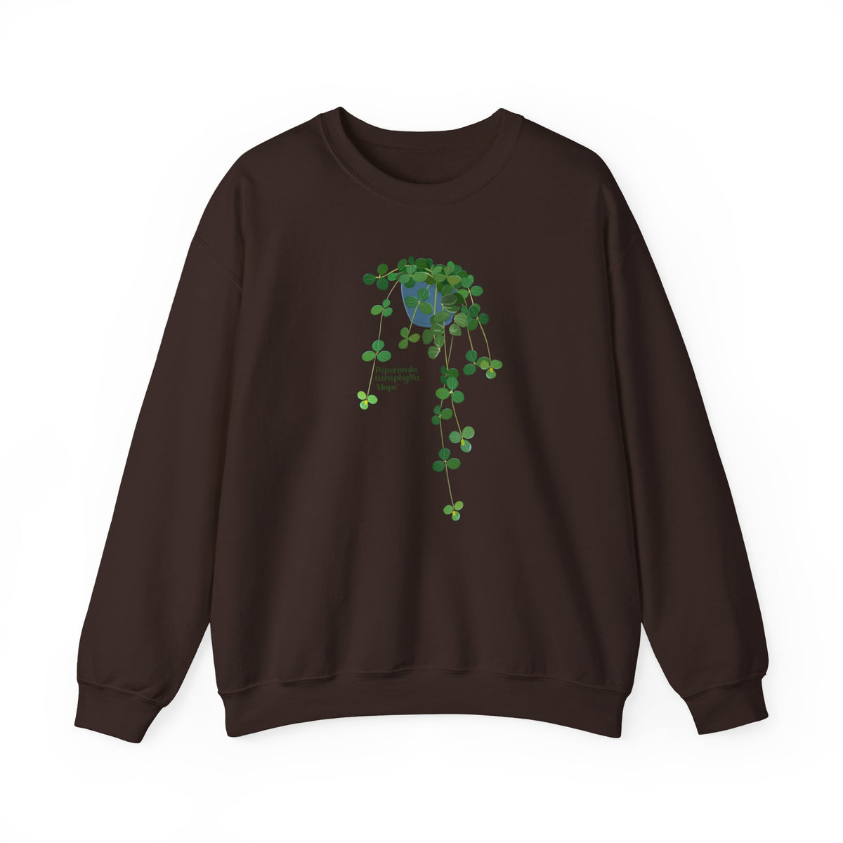 Peperomia Tetraphylla 'Hope' Plant Lover Crewneck Sweatshirt