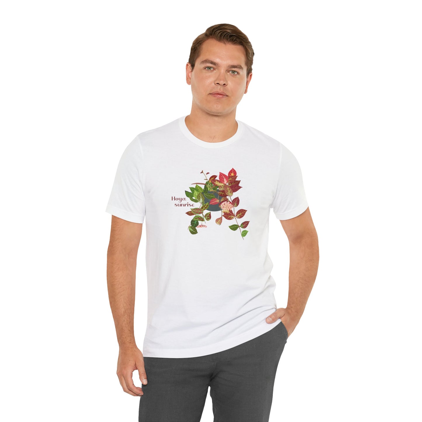 Hoya Sunrise Plant Lover T-shirt - White, Black, Natural