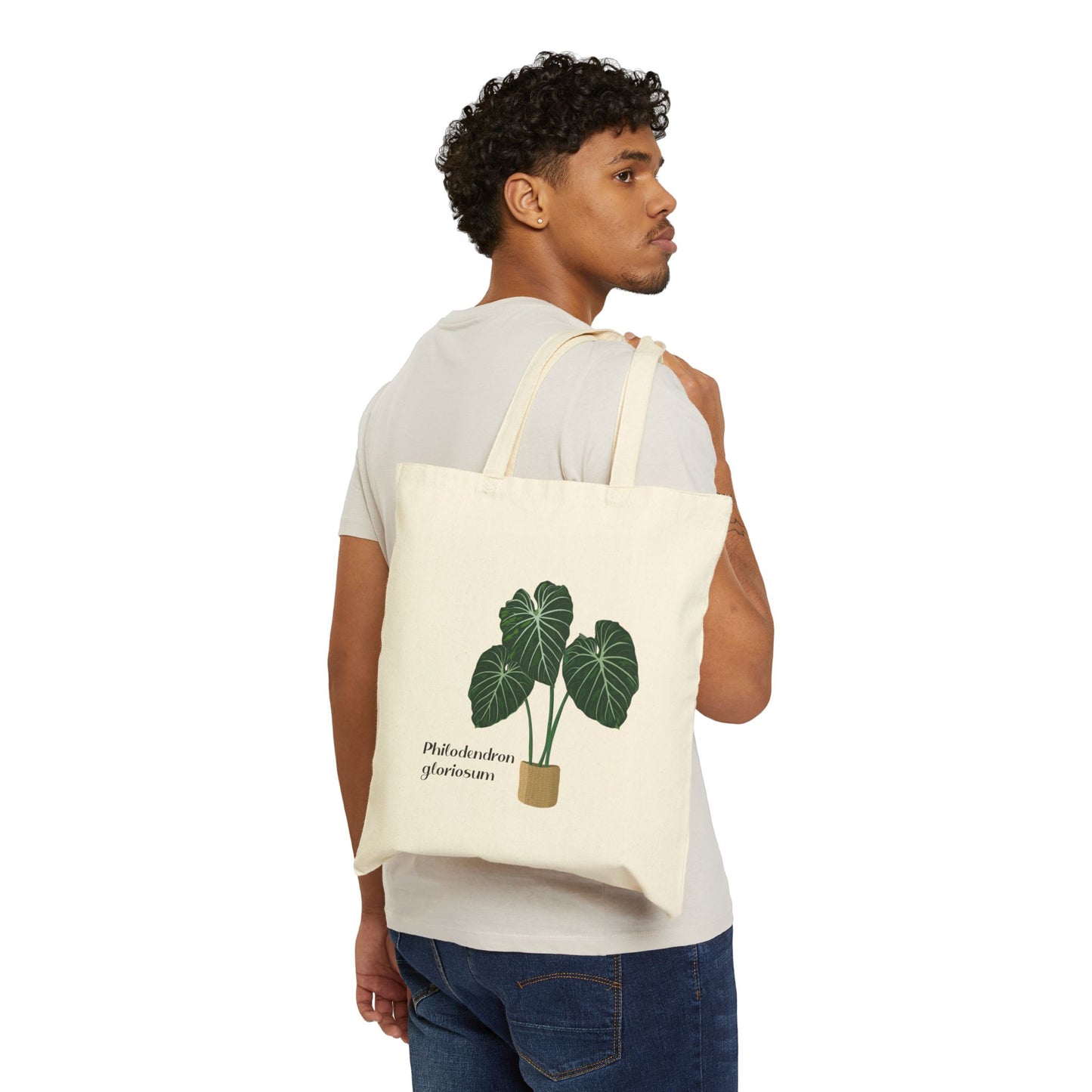 Philodendron Gloriosum Plant Lover Canvas Tote Bag