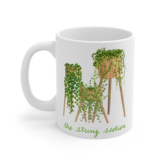 The String Section Succulent Plant Lover Mug - White