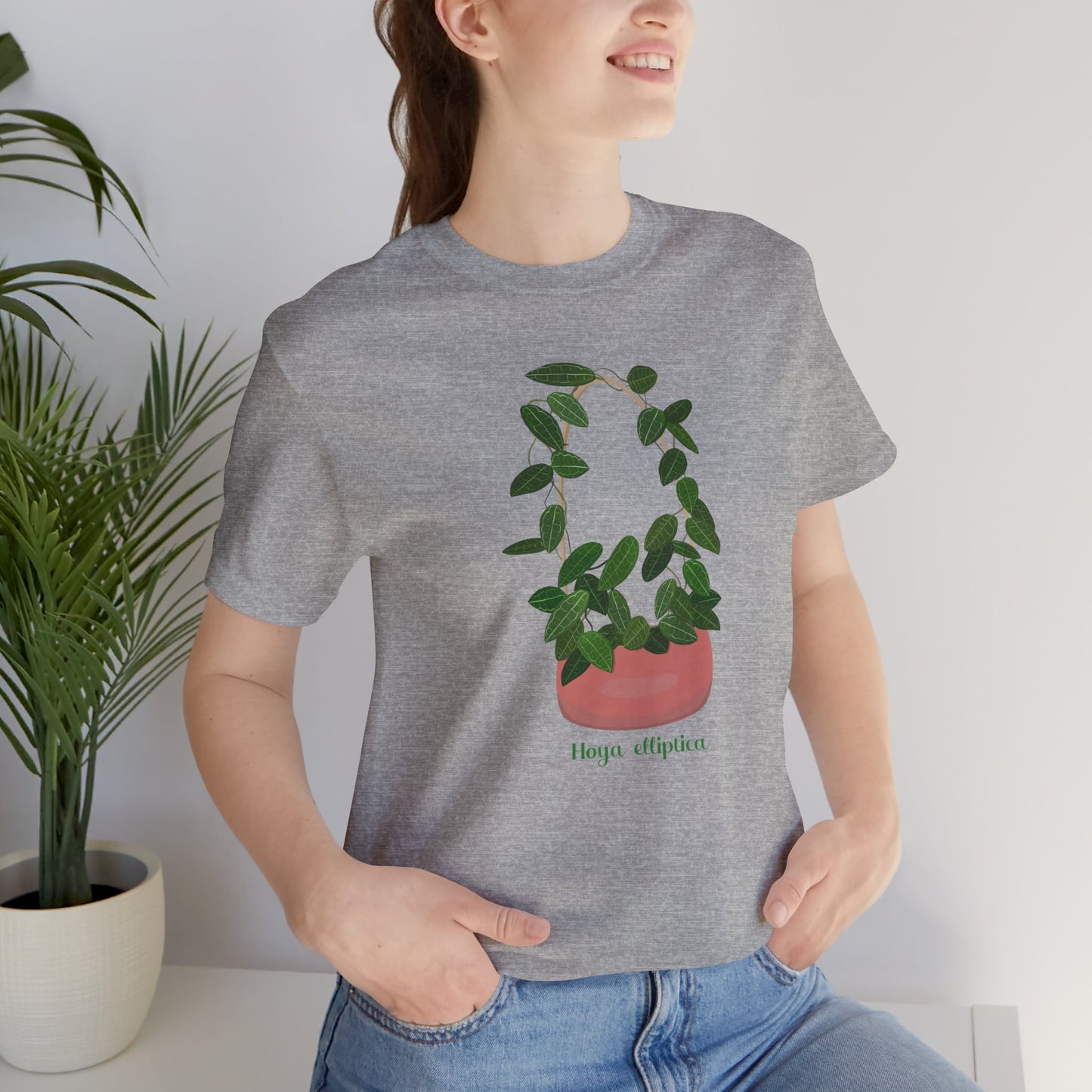 Hoya Elliptica Plant Lover T-Shirt -  Athletic Heather