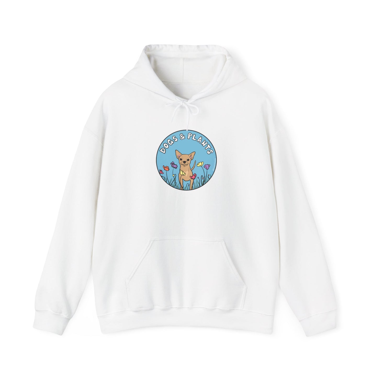 Dogs & Plants Hoodie for Chihuahua & Plant Lovers