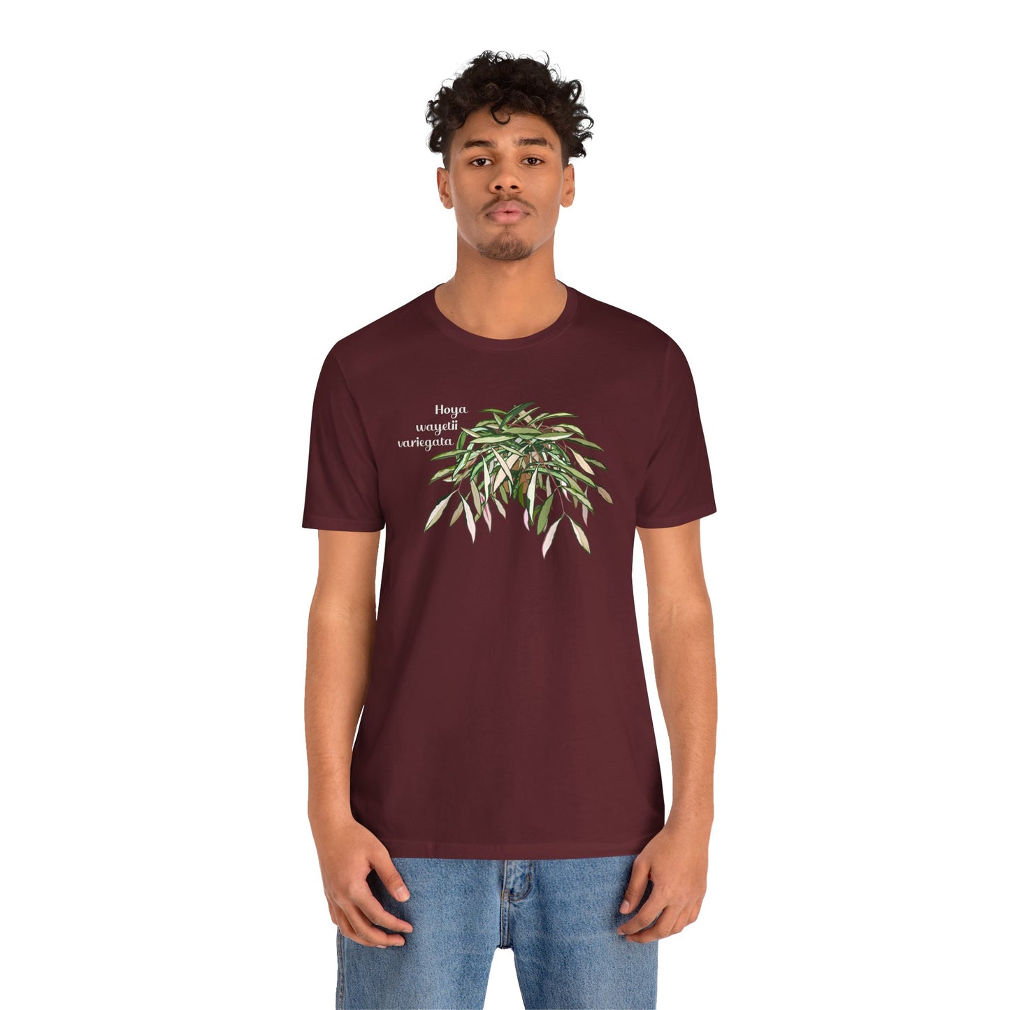 Hoya Wayetii Variegata Plant Lover T-Shirt - Maroon