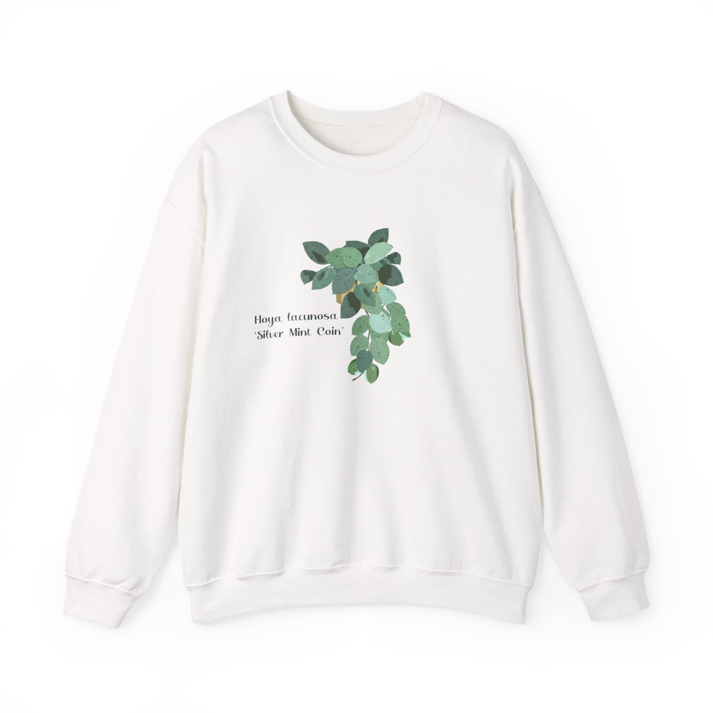 Hoya Lacunosa 'Silver Mint Coin' Plant Lover Crewneck Sweatshirt