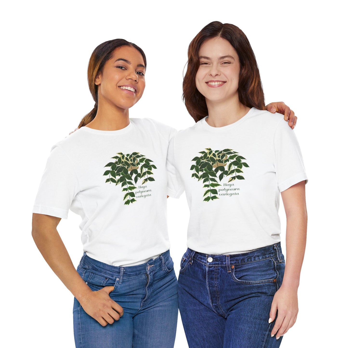 Hoya Polyneura Variegata Plant Lover T-Shirt - White