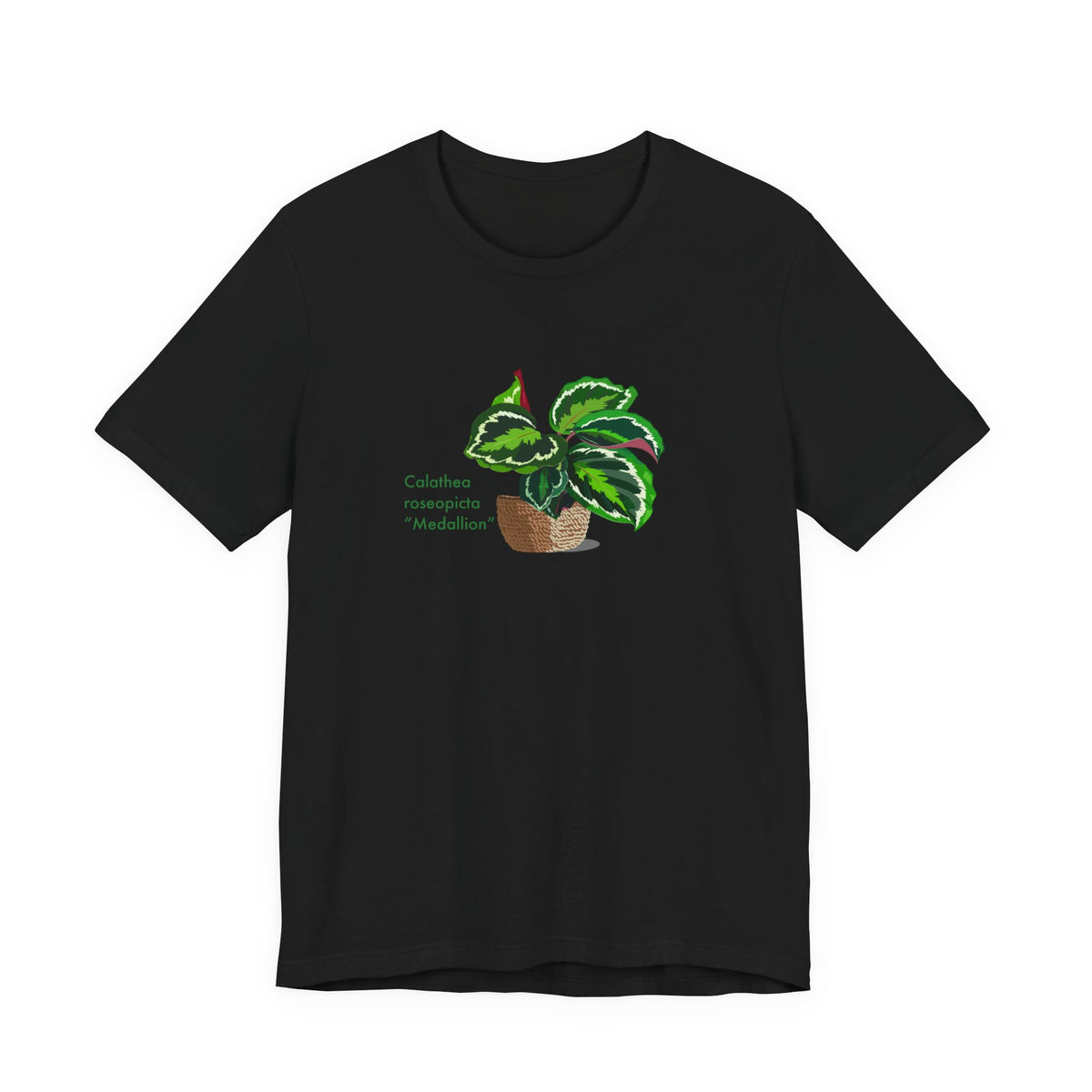 Calathea Roseopicta "Medallion" Plant Lover T-Shirt - White, Natural, Black