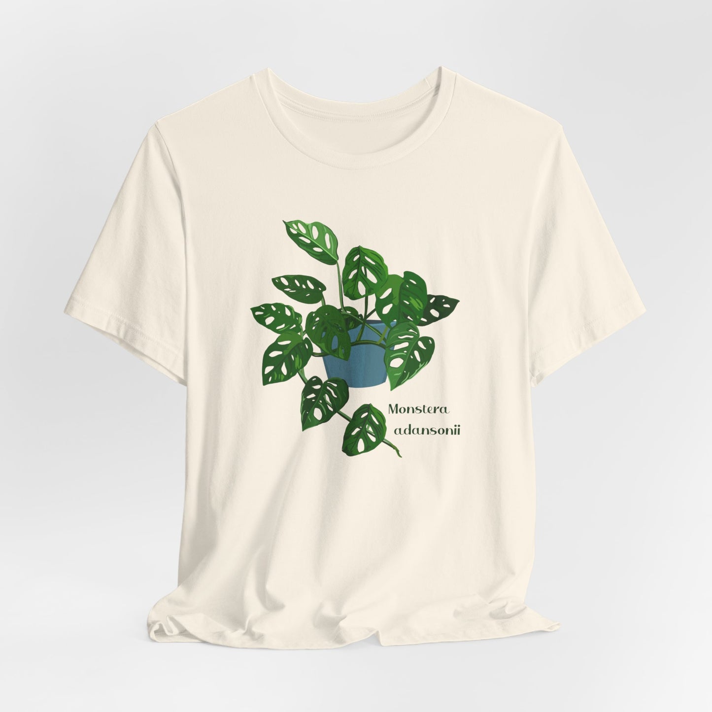 Monstera Adansonii Plant Lover T-shirt - White, Natural, Black