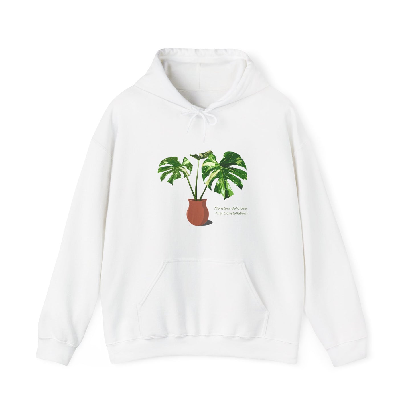 Monstera Deliciosa "Thai Constellation" Plant Hoodie