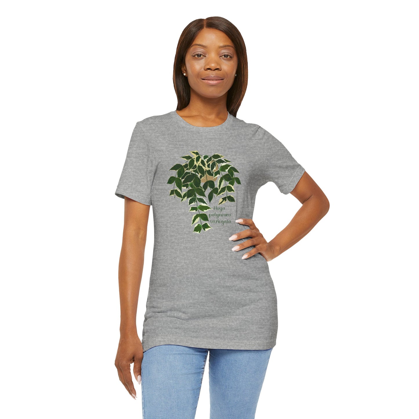 Hoya Polyneura Variegata Plant Lover T-Shirt - Athletic Heather