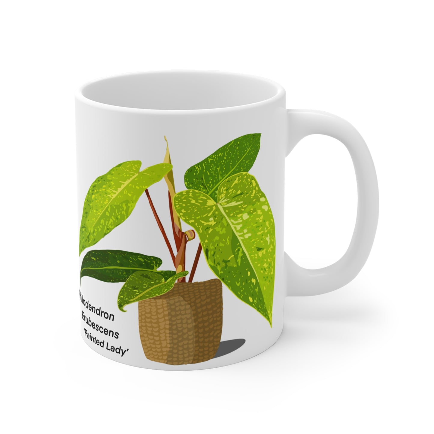 Philodendron Painted Lady Plant Lover Mug - White