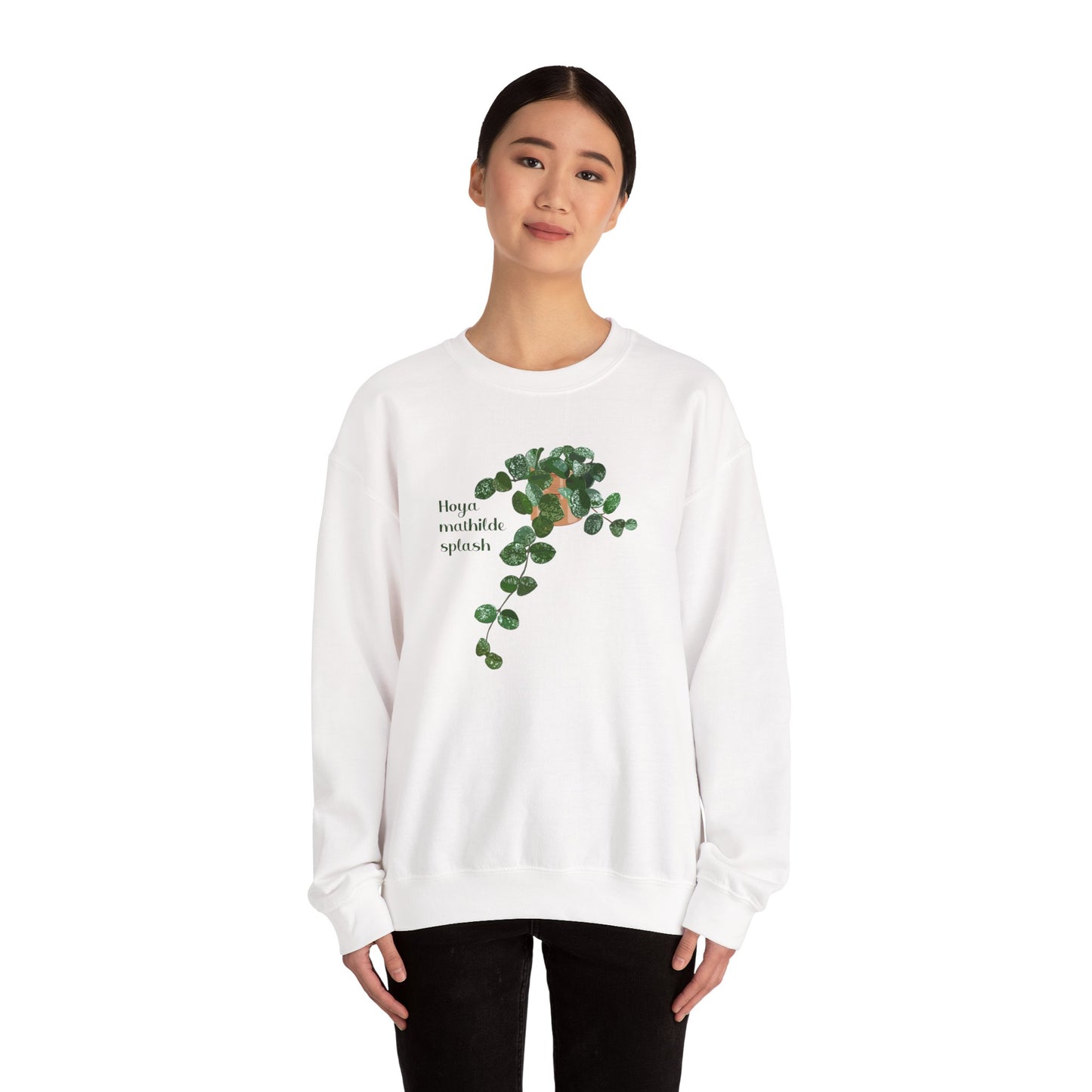 Hoya Mathilde Splash Plant Lover Crewneck Sweatshirt