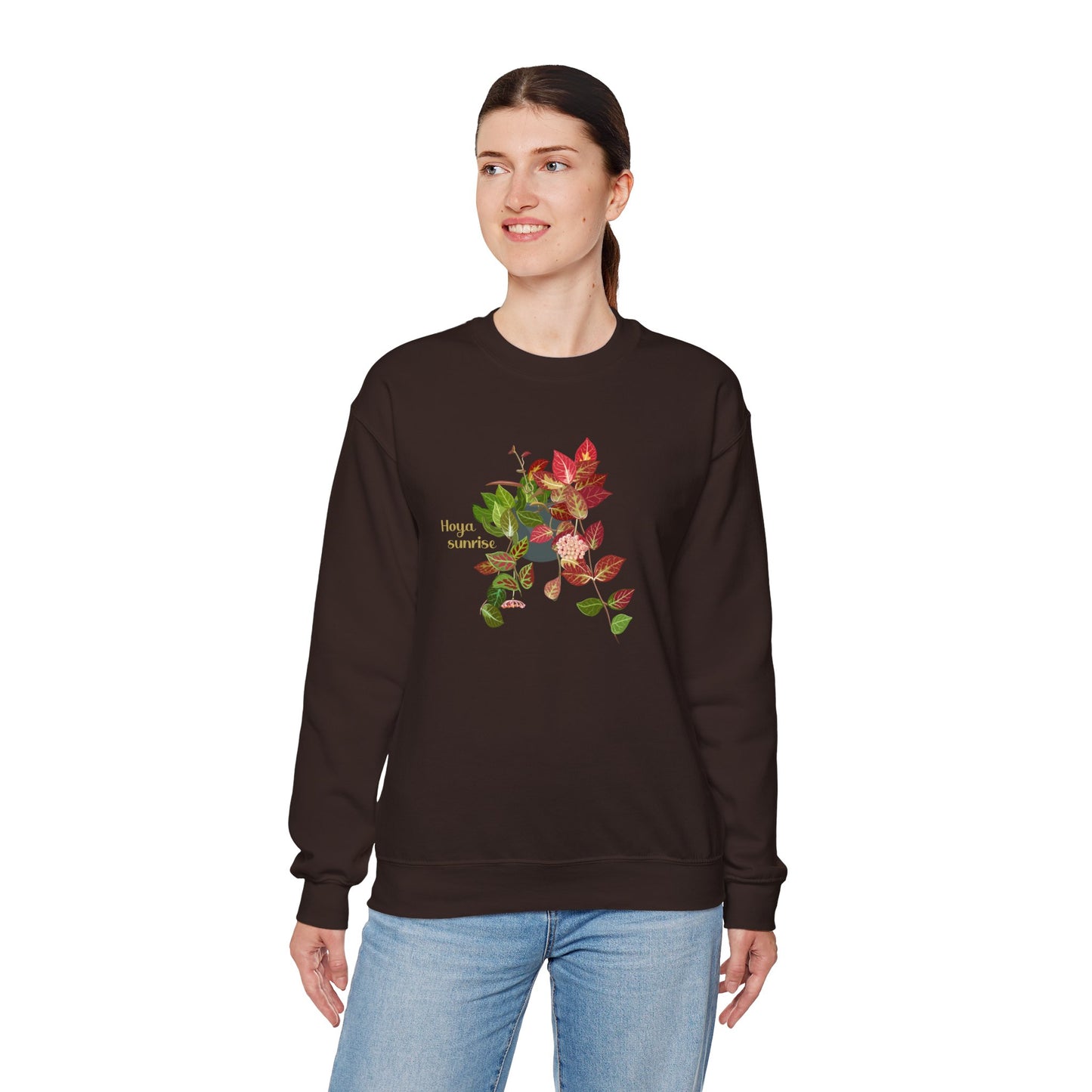 Hoya Sunrise Plant Lover Crewneck Sweatshirt