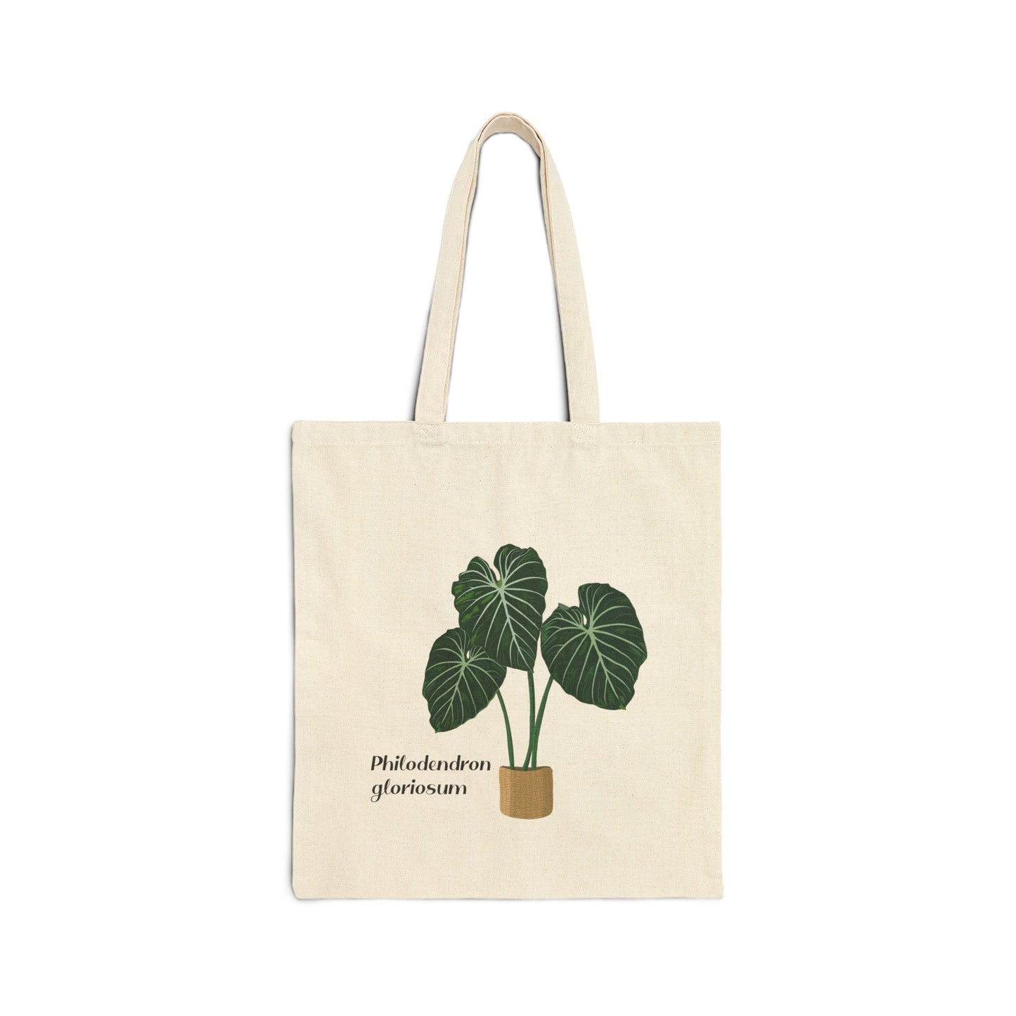 Philodendron Gloriosum Plant Lover Canvas Tote Bag