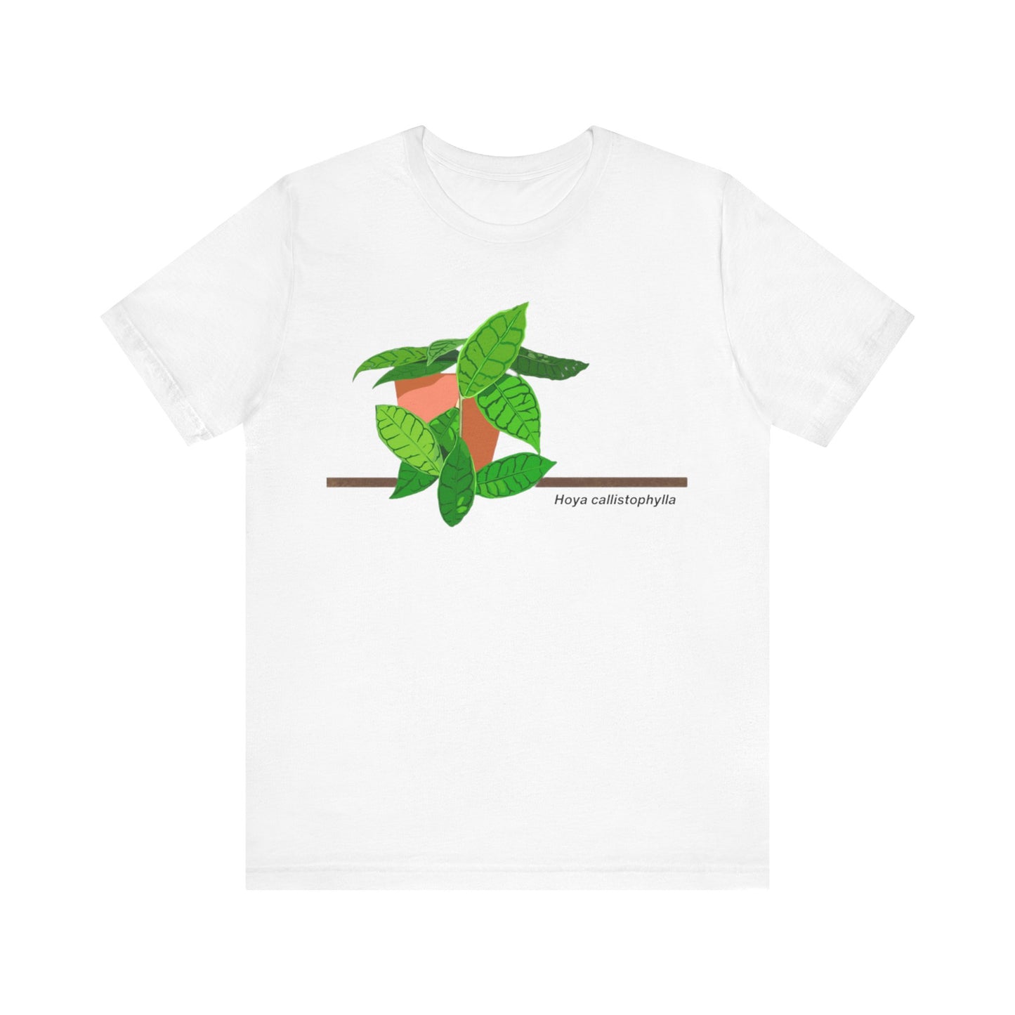 Hoya Callistophylla Plant Lover T-Shirt - White