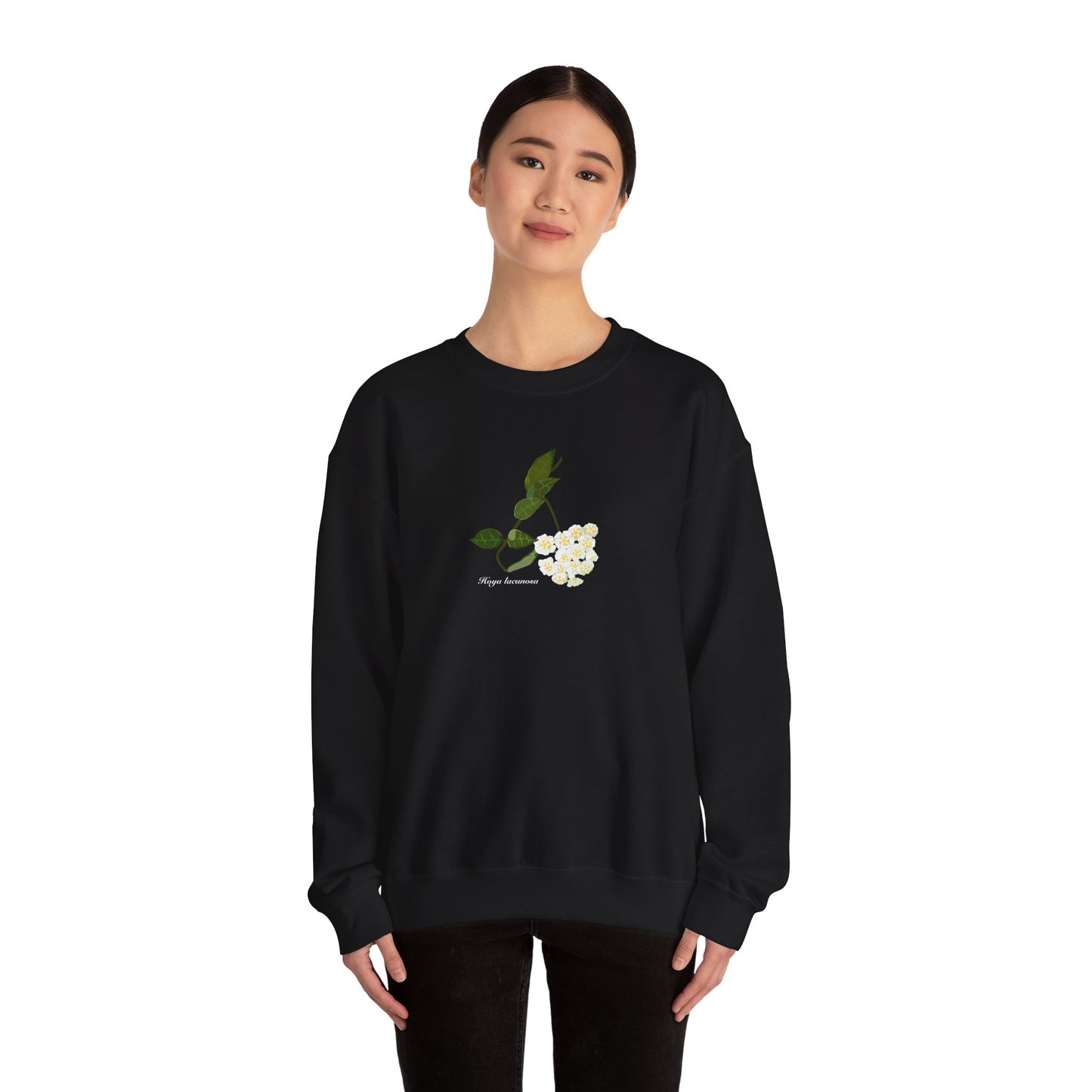 Hoya Lacunosa in Bloom Plant Lover Crewneck Sweatshirt