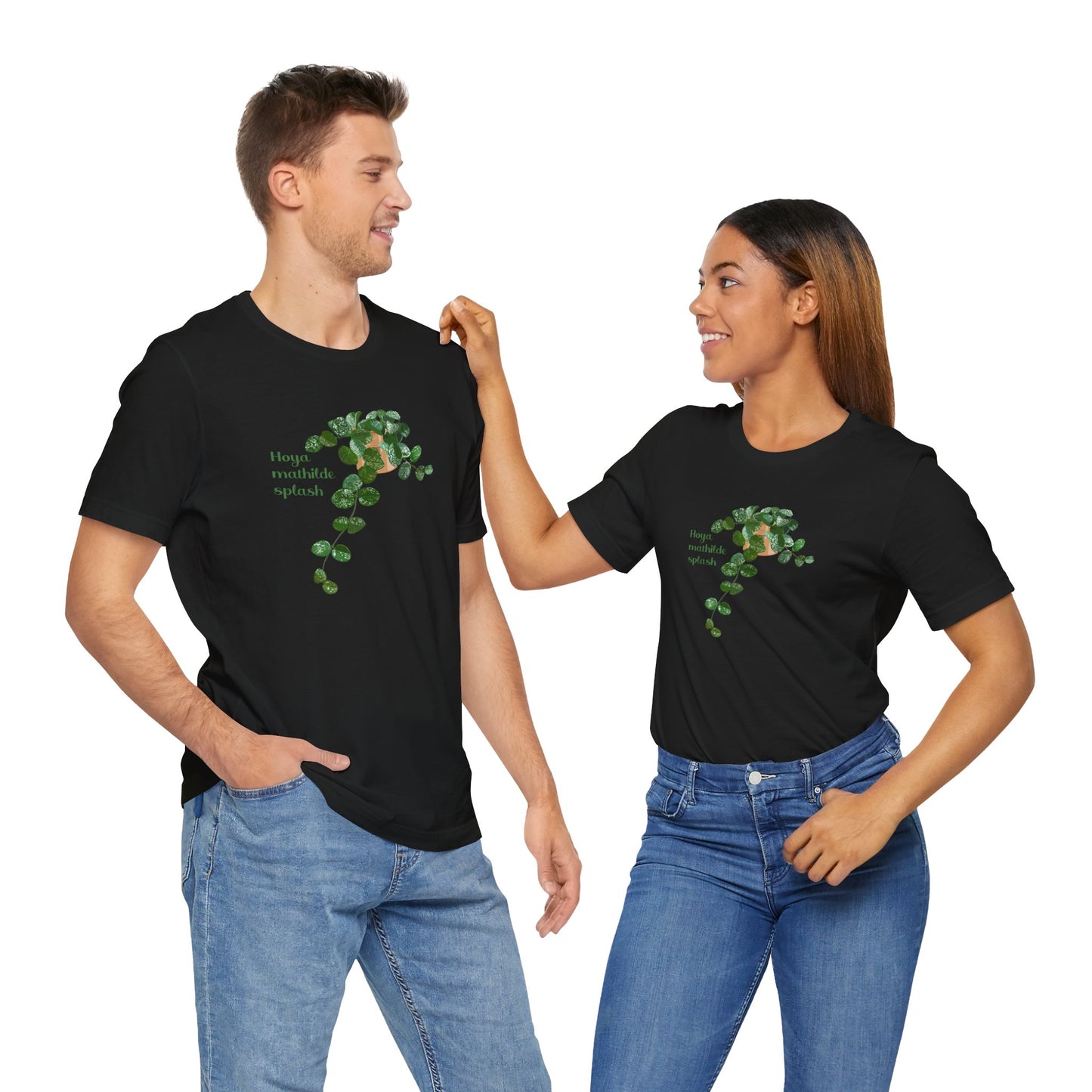 Hoya Mathilde Splash Plant Lover T-shirt - Black